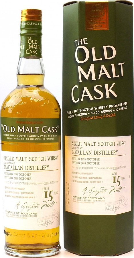 Macallan 1995 DL Old Malt Cask Refill Butt 50% 700ml