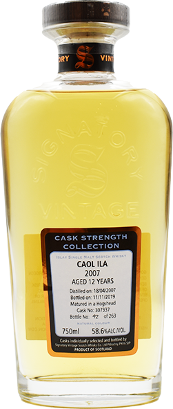 Caol Ila 2007 SV Cask Strength Collection #307337 58.6% 750ml