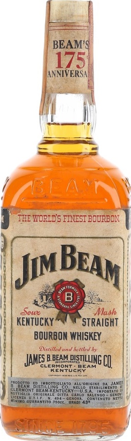 Jim Beam White Label 175th Anniversary Importato da Ditta 43% 750ml