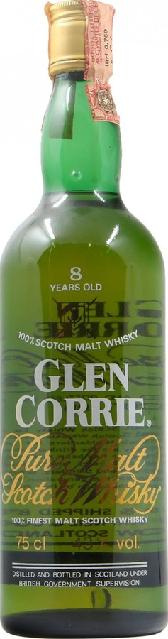 Glen Corrie 8yo Pure Malt Scotch Whisky by Robert McKie Neil & Co. Ltd 43% 750ml