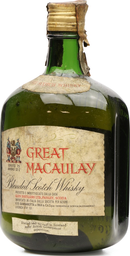 The Great Macaulay Rare Scotch Whisky Blended Scotch Whisky 43% 750ml