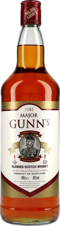 Major Gunn's Special Reserve Blended Scotch Whisky 40% 1000ml