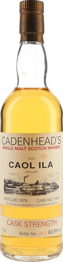 Caol Ila 1978 CA Distillery Label #11544 63.9% 700ml