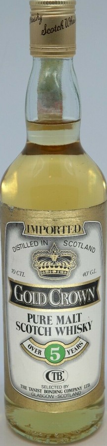 Gold Crown 5yo Pure Malt Scotch Whisky 40% 700ml