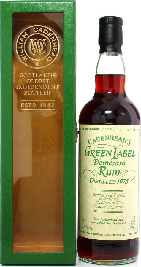 Cadenhead's 1975 Green Label Demerara 36yo 38.5% 700ml
