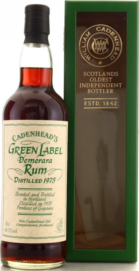 Cadenhead's 1975 Green Label Demerara 32yo 40.3% 700ml