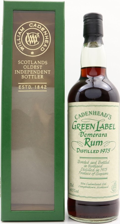 Cadenhead's 1975 Green Label Demerara 30yo 40.5% 700ml