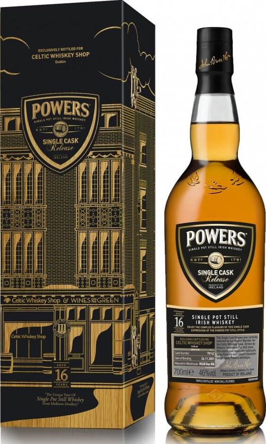 Powers 2001 Single Cask Release #70142 Celtic Whiskey Shop 46% 700ml