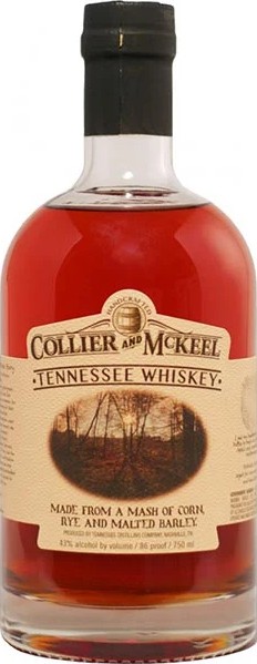 Collier and McKeel Tennessee Whisky American Oak 43% 750ml