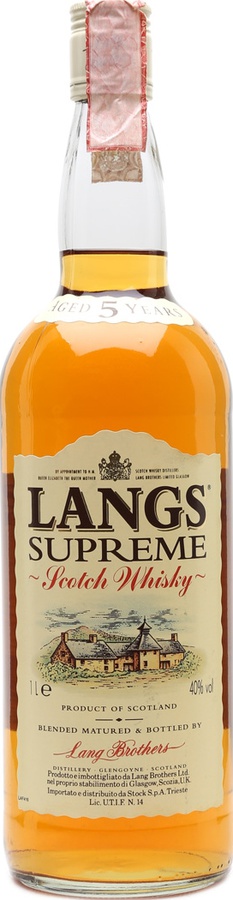 Langs 5yo Supreme Oak Casks 40% 1000ml