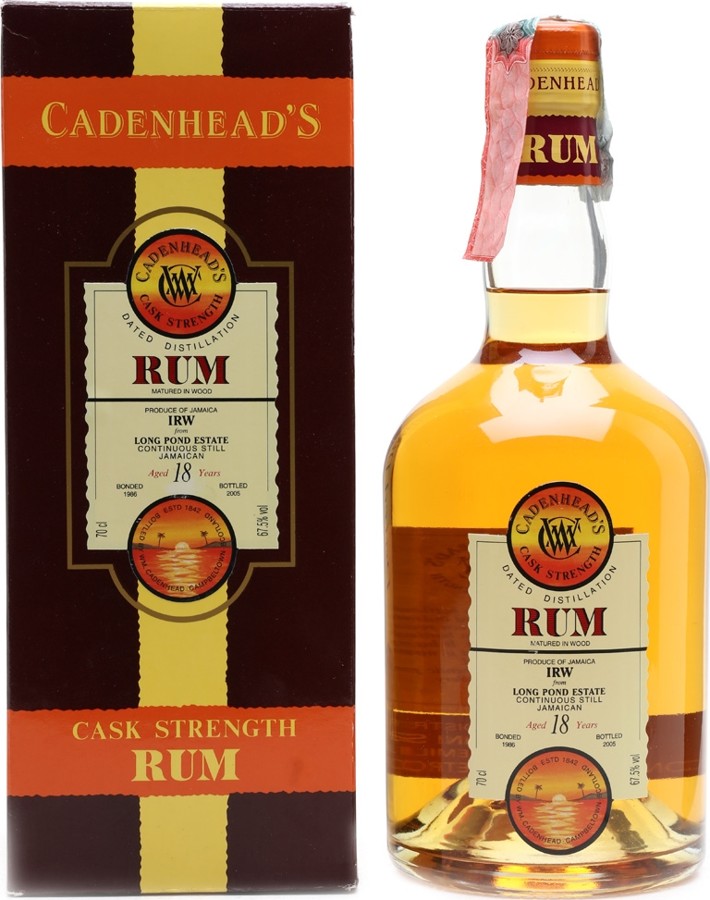 Cadenhead's 1986 Cask Strenght IRW 18yo 67.5% 700ml