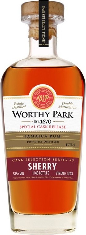 Worthy Park 2013 Sherry Cask Selection Series #3 Jamaica Rum 5yo 57% 700ml