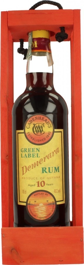Cadenhead's Green Label Demerara Wooden Box 10yo 46% 700ml