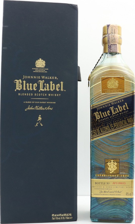 Johnnie Walker Blue Label Hilos De La Tierra 40% 750ml