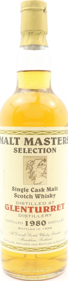 Glenturret 1980 McD Malt Masters Selection 51.6% 700ml