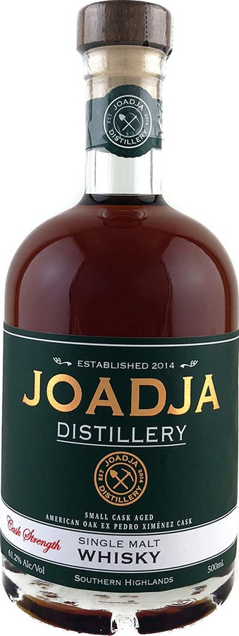 Joadja Single Malt Whisky Ex Pedro Ximenez JW020 & JW022 61.2% 500ml