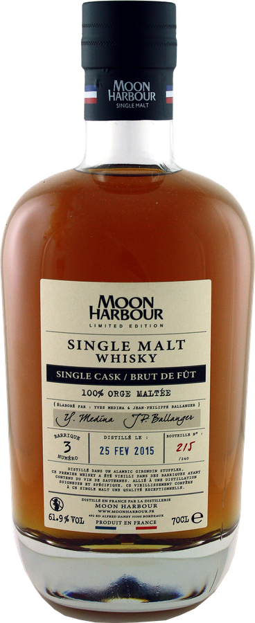 Moon Harbour 2015 Limited Edition Sauternes Cask Finish #3 61.9% 700ml