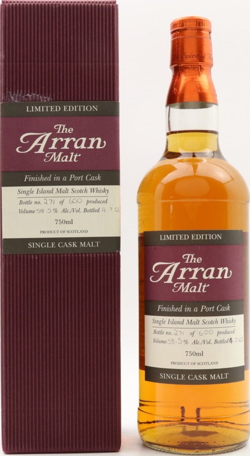 Arran Port Cask Limited Edition Single Cask #276 58.5% 750ml