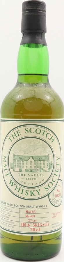 Dalwhinnie 1965 SMWS 102.14 An off-road oldie 58.1% 700ml