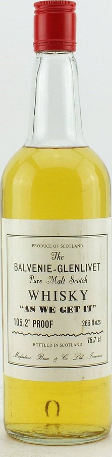 Balvenie As We Get It McfB Pure Malt Scotch Whisky 60.12% 750ml