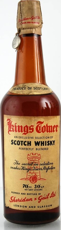 Kings Tower Scotch Whisky Sheridan & Gail Ltd 40% 750ml