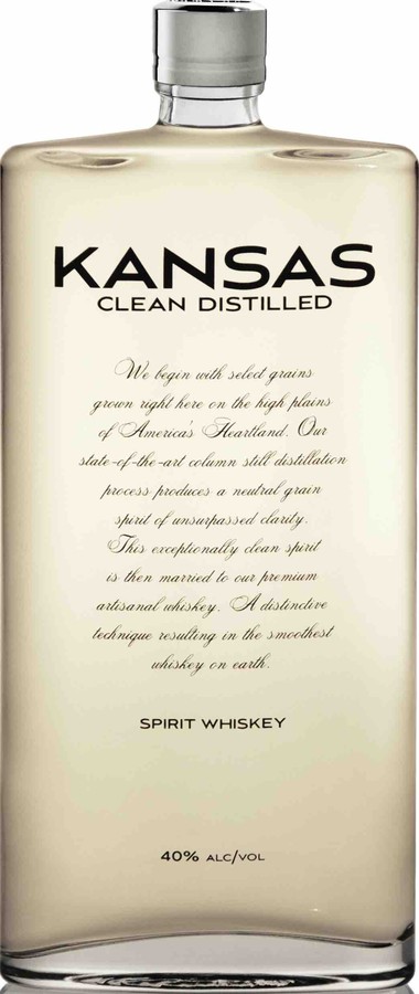 Kansas Clean Distilled Spirit Whisky 40% 750ml