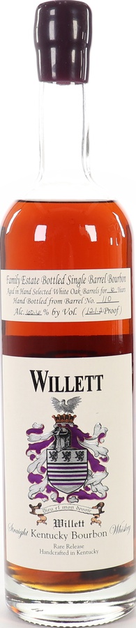 Willett 6yo Family Estate Bottled Single Barrel Bourbon #110 60.6% 750ml