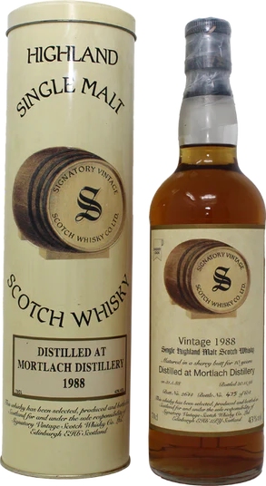 Mortlach 1988 SV Vintage Collection Sherry Butt #2644 43% 700ml