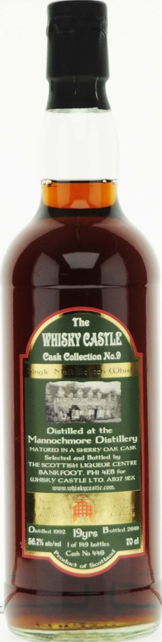Mannochmore 1992 SLC The Whisky Castle Cask Collection #9 #440 56.7% 700ml