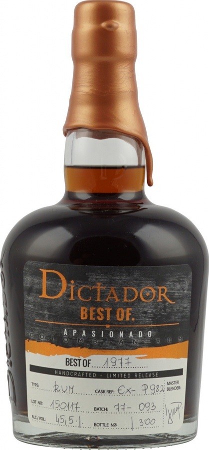Dictador Best of 1977 Apasionado 45.5% 700ml