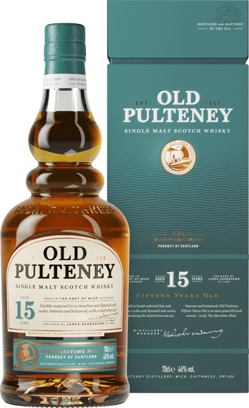 Old Pulteney 15yo Ex Bourbon & Spanish Oak 46% 750ml