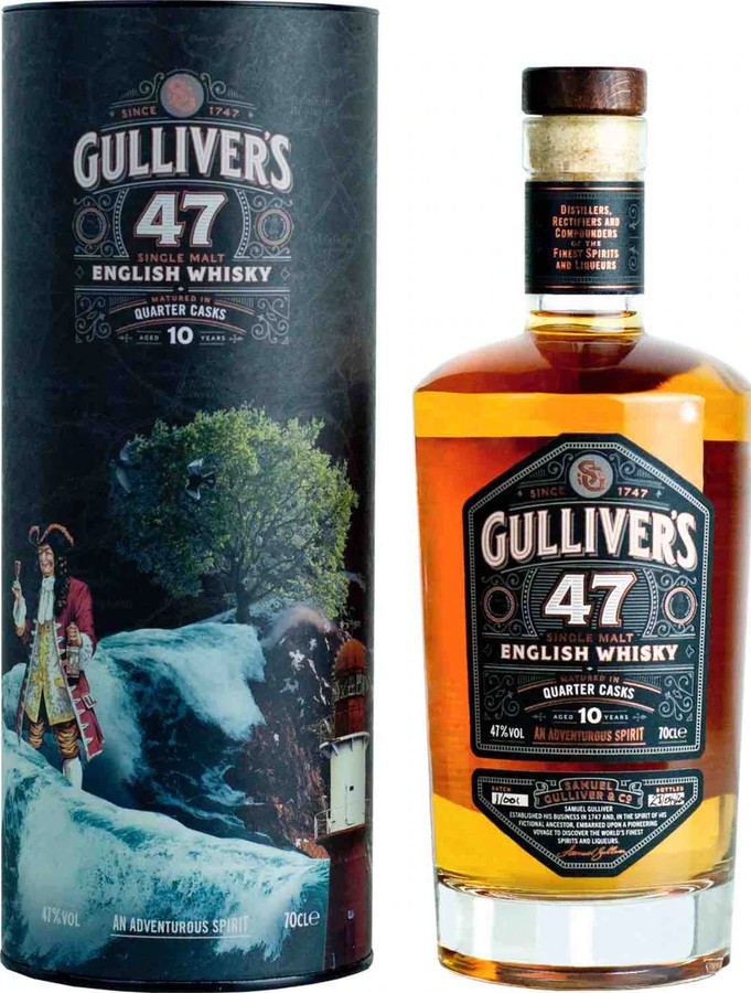 Gulliver's 47 2009 Single Malt English Whisky SaGu ex-red wine quarter casks 47% 700ml