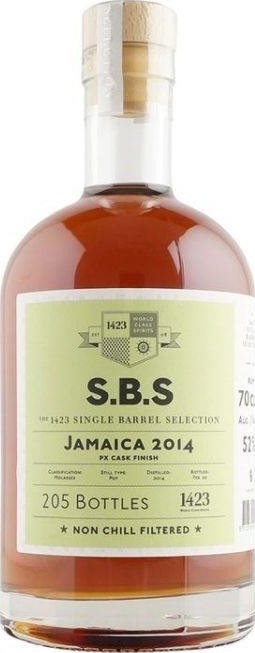 S.B.S 2014 Jamaica PX Cask Finish rum 6yo 52% 700ml