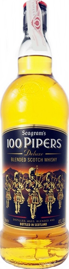 100 Pipers Deluxe Blended Scotch Whisky 40% 1000ml