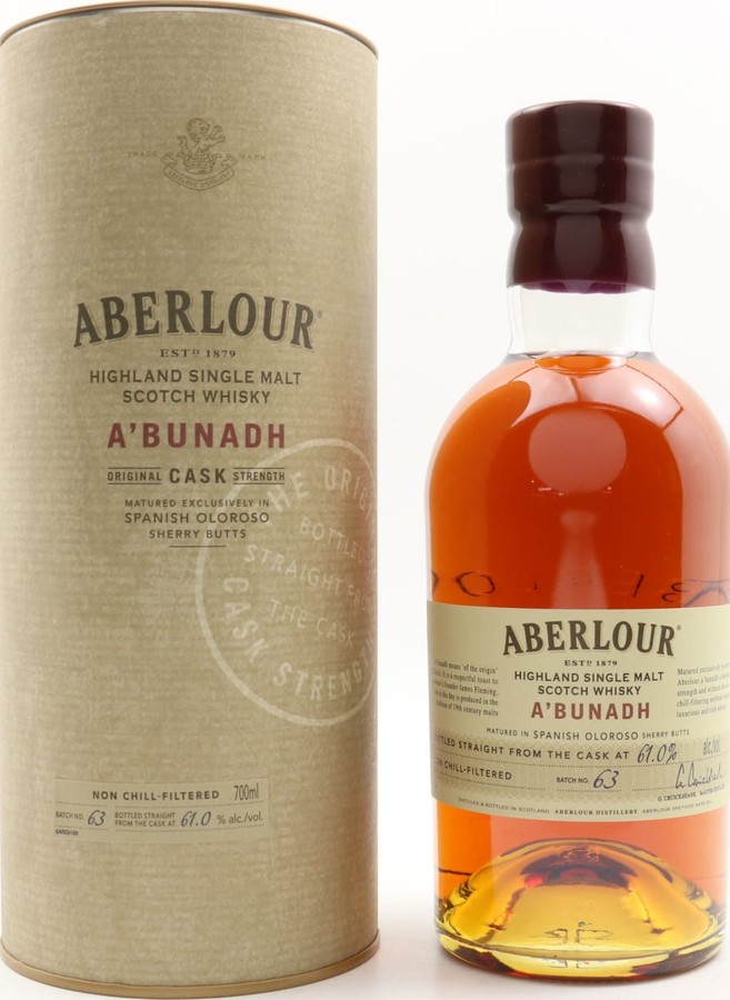 Aberlour A'bunadh batch #63 Spanish Oloroso Sherry Butts 61% 700ml