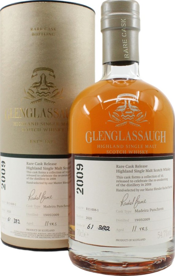 Glenglassaugh 2009 Madeira Puncheon R11-008-1 54.7% 700ml