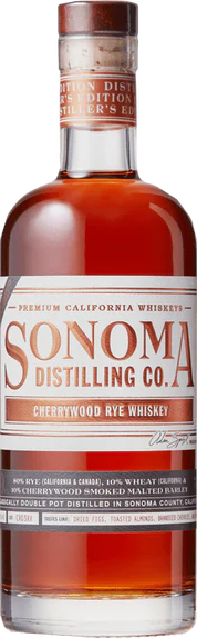 Sonoma County Cherrywood Rye Whisky New Charred Oak 47.8% 200ml