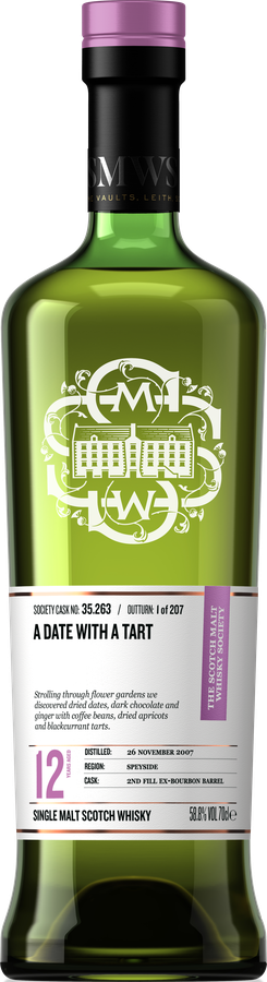 Glen Moray 2007 SMWS 35.263 2nd Fill Ex-Bourbon Barrel 58.8% 750ml