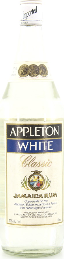 Appleton Estate White Classic Jamaica 40% 1000ml