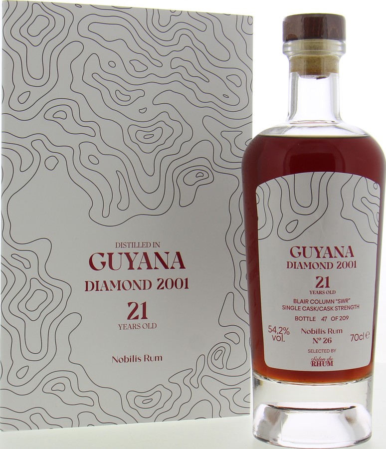 Nobilis Rum 2001 Diamond Guyana SWR No.26 Bottled for Salon du Rhum 21yo 54.2% 700ml