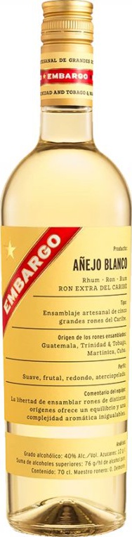 Embargo Anejo White 40% 700ml