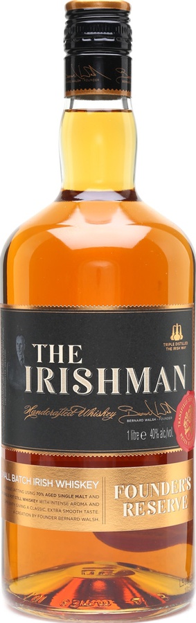 The Irishman Founder's Reserve Bourbon Barrels 40% 1000ml