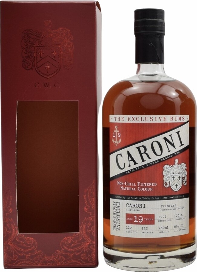 Creative Whisky Company 1997 Caroni Trinidad Exclusive 19yo 58.1% 750ml