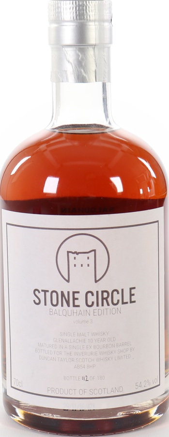 Stone Circle Balquhain Edition DT Ex Bourbon Barrel Inverurie Whisky Shop 54.2% 700ml