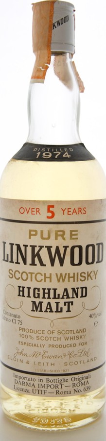 Linkwood 1974 McE 40% 750ml