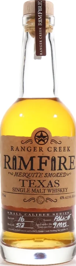 Ranger Creek Rimfire Mesquite Smoked 43% 375ml