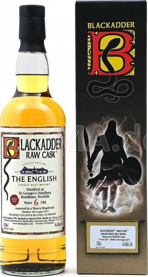 The English Whisky 2011 BA Sherry Hogshead #870 66.6% 700ml