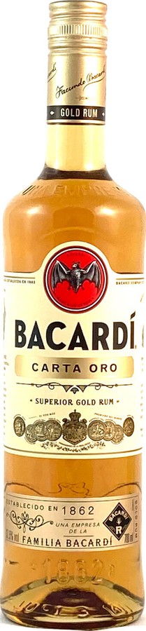 Bacardi Carta Oro Superior Gold Rum 37.5% 700ml