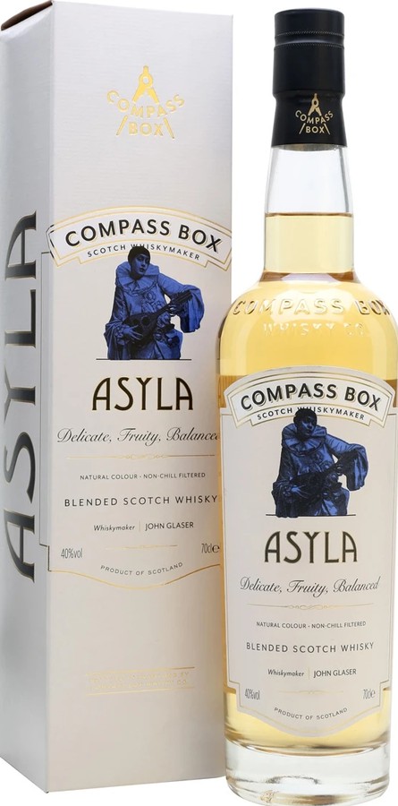 Asyla Blended Scotch Whisky CB 1st Fill Bourbon Barrels 40% 700ml