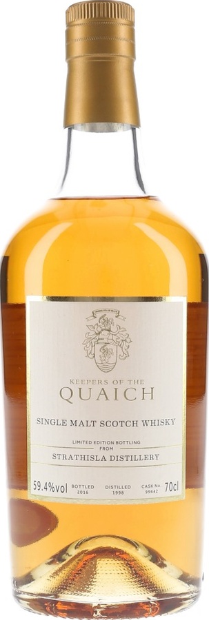 Strathisla 1998 Refill Sherry Butt #99642 The Keepers of the Quaich 59.4% 700ml
